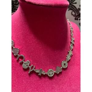 Elegant Silver Charm Necklace